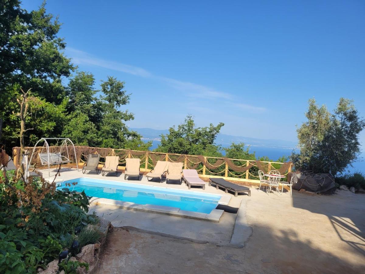 Ferienwohnung Mit Pool Kroatien Mit Meerblick Und Pool Lovran Εξωτερικό φωτογραφία