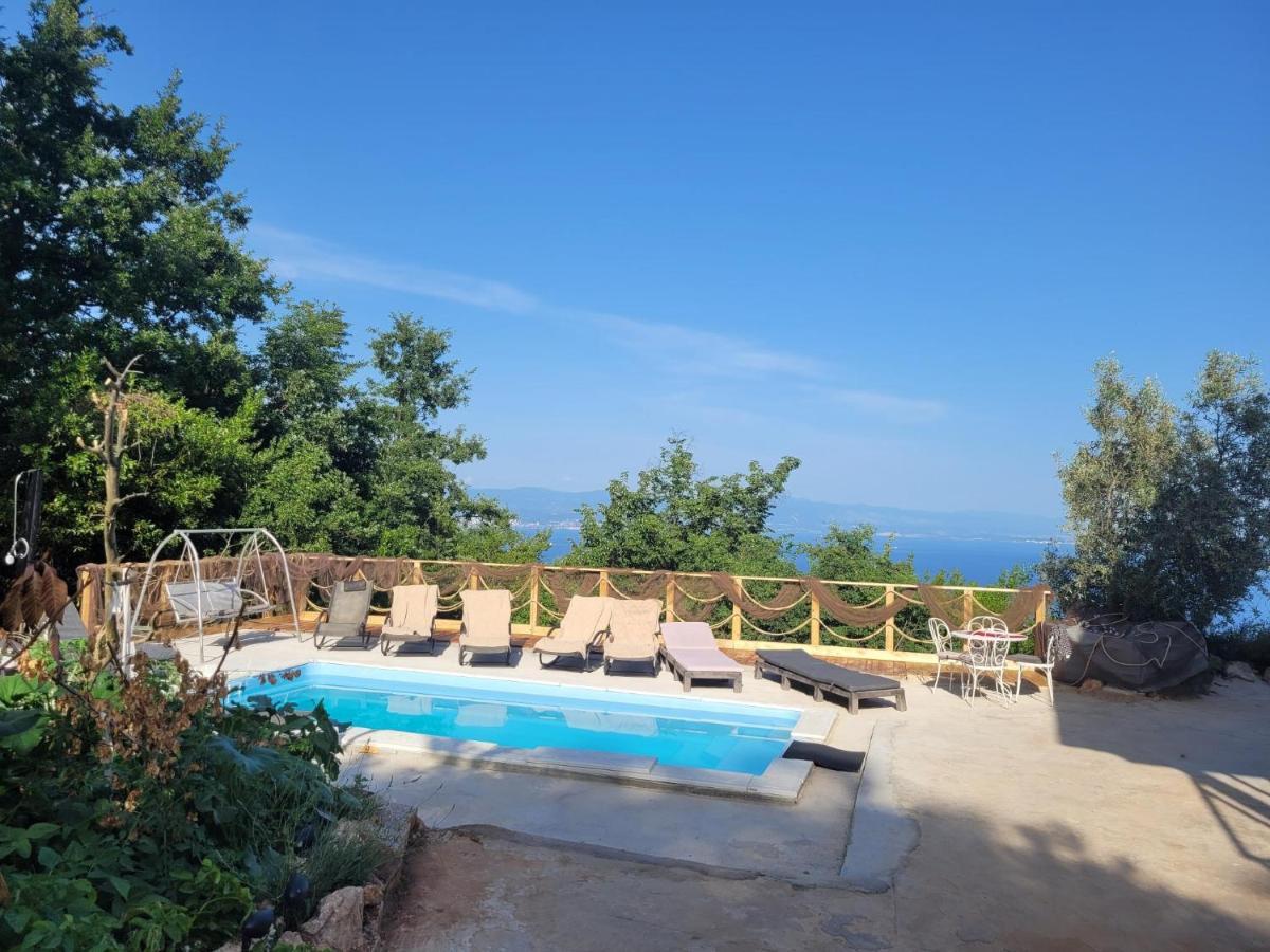 Ferienwohnung Mit Pool Kroatien Mit Meerblick Und Pool Lovran Εξωτερικό φωτογραφία