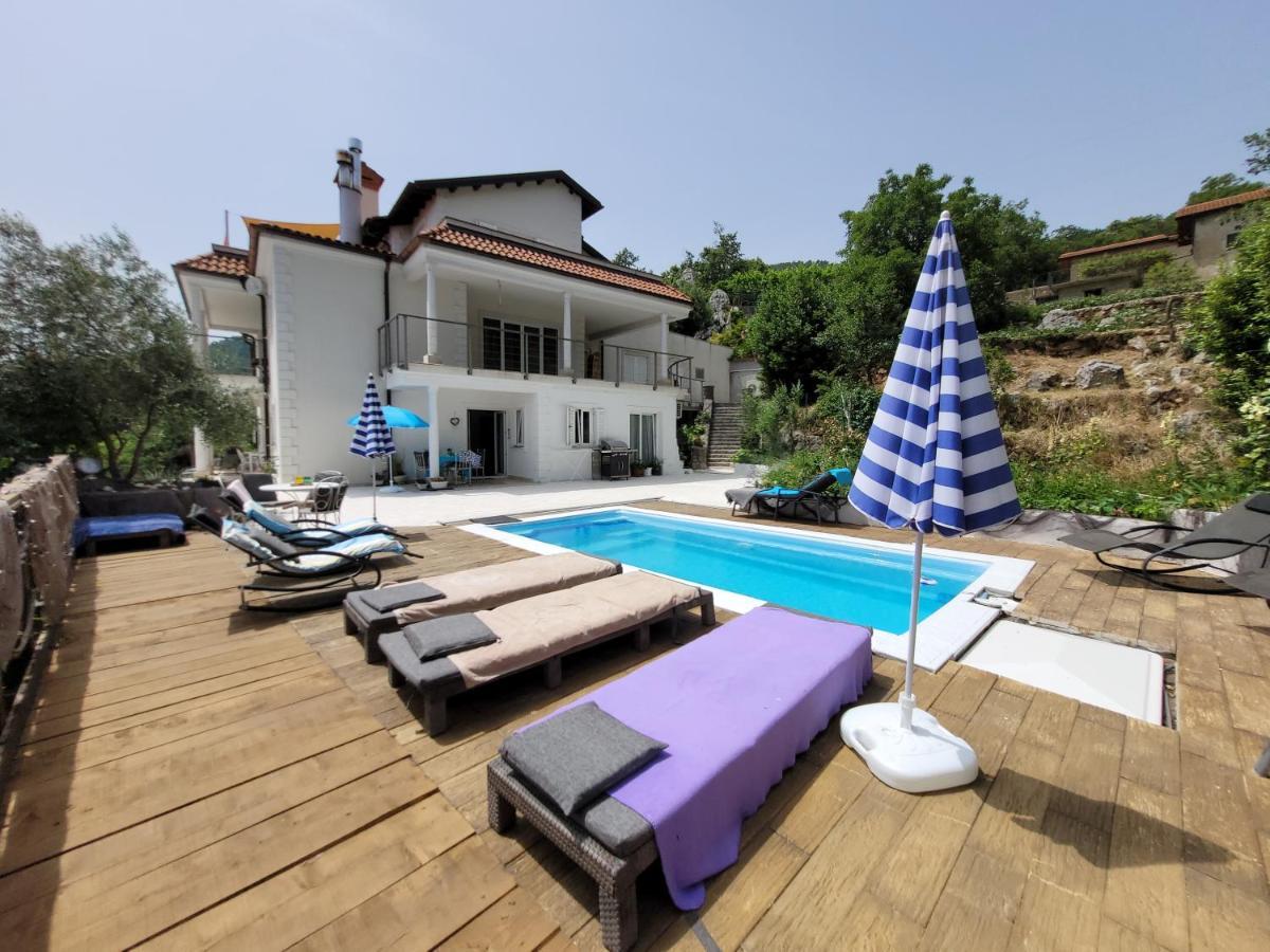 Ferienwohnung Mit Pool Kroatien Mit Meerblick Und Pool Lovran Εξωτερικό φωτογραφία
