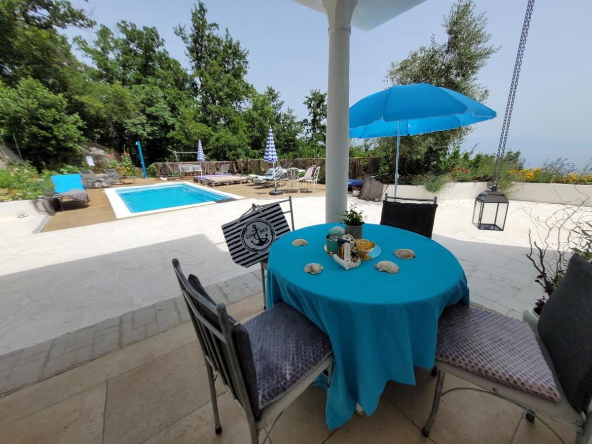 Ferienwohnung Mit Pool Kroatien Mit Meerblick Und Pool Lovran Εξωτερικό φωτογραφία